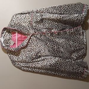 Kathryn Leopard Print Pajama Top 🐆